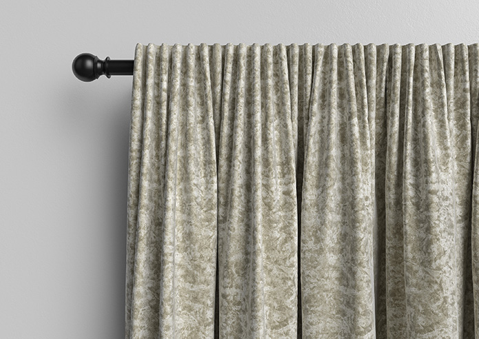 Cyrus Crushed Velvet, Cream - Made to Measure Curtains - Image 10